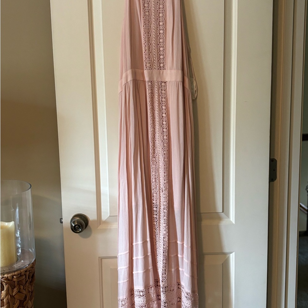 Elegant Pink Maxi Dress